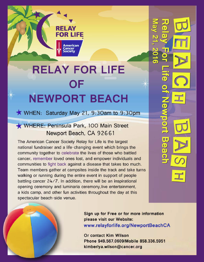 RFL Beach Bash Flyer