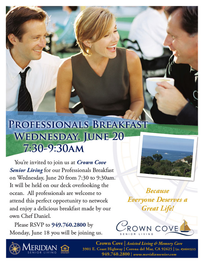 Crown Cove Professionals Breakfast