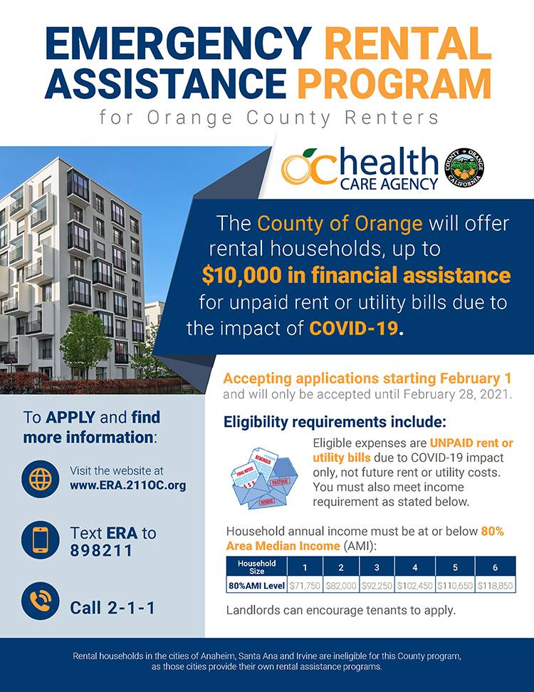 County Of Orange Launches Emergency Rental Assistance Program Newport 