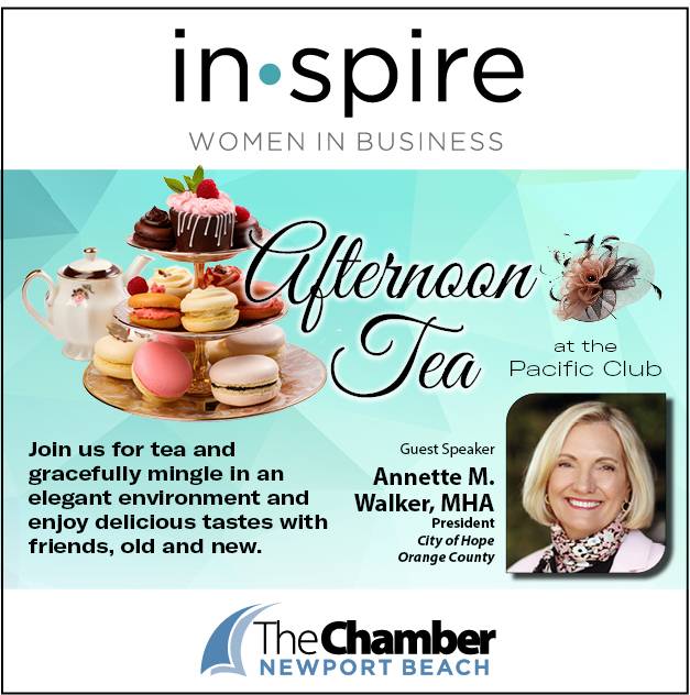 August INSPIRE: Women in Business - Afternoon Tea at the Pacific Club featuring City of Hope President Annette Walker