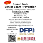 Senior Scam Prevention Hosted by Diane Dixon