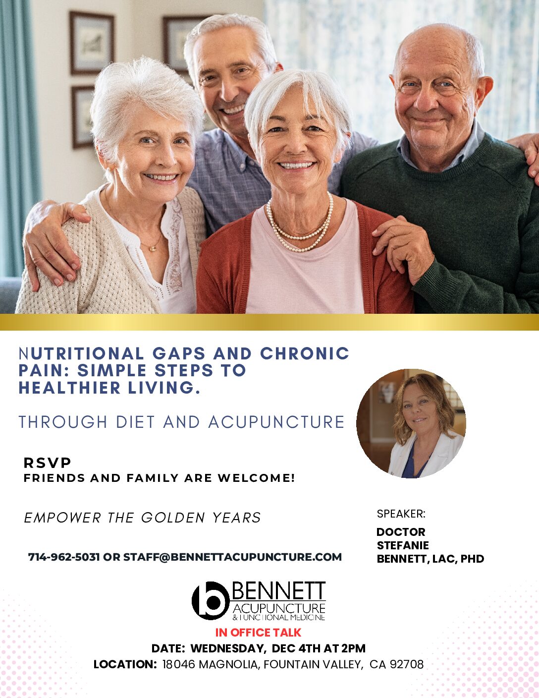 Nutritional Gaps & Chronic Pain: Simple Steps to Healthier Living with Bennett Acupuncture