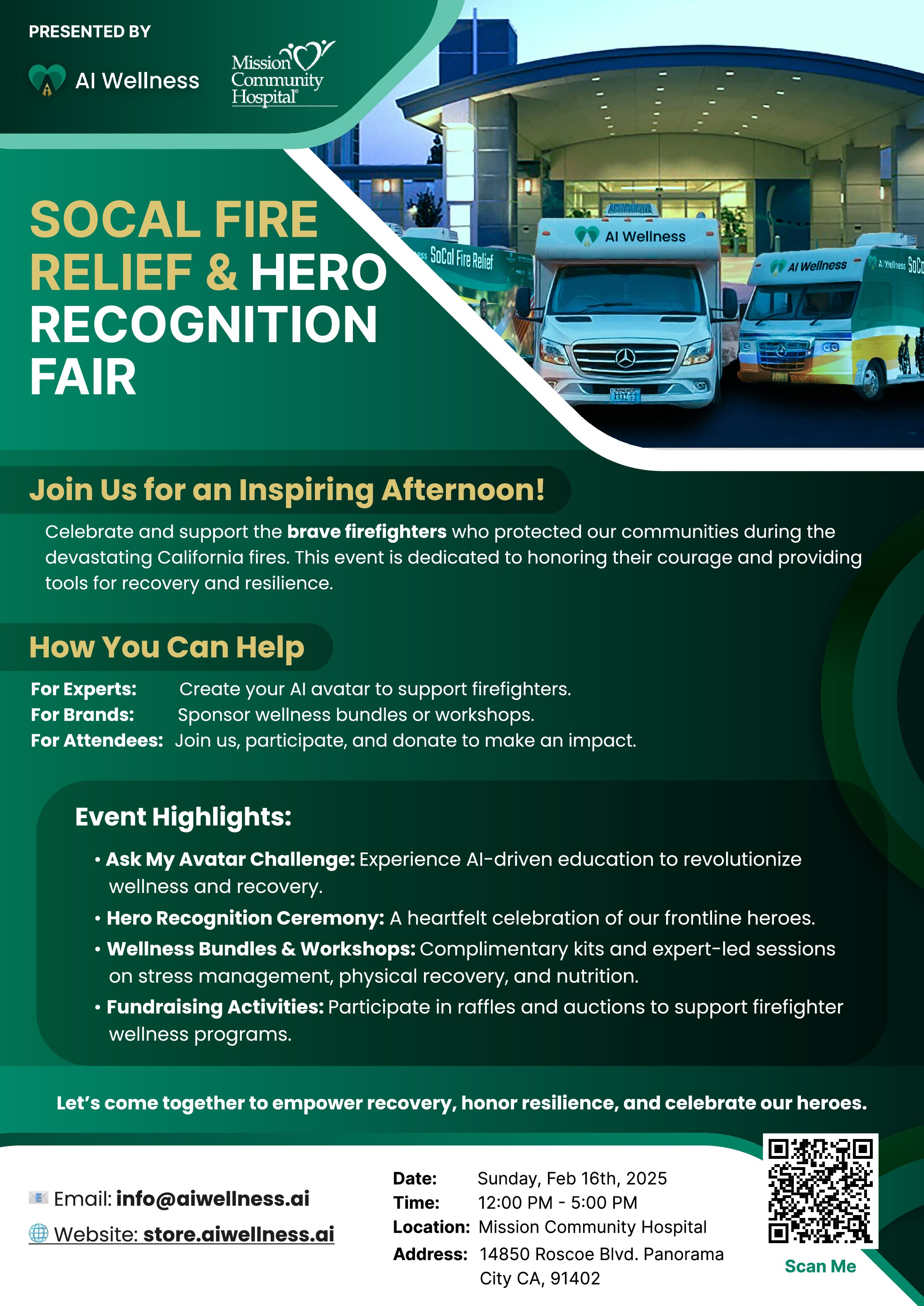 SoCal Fire Relief & Hero Recognition Fair - AI Wellness